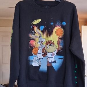 Vintage Space Jam Looney Toon Sweatshirt XL READ DESCRI
